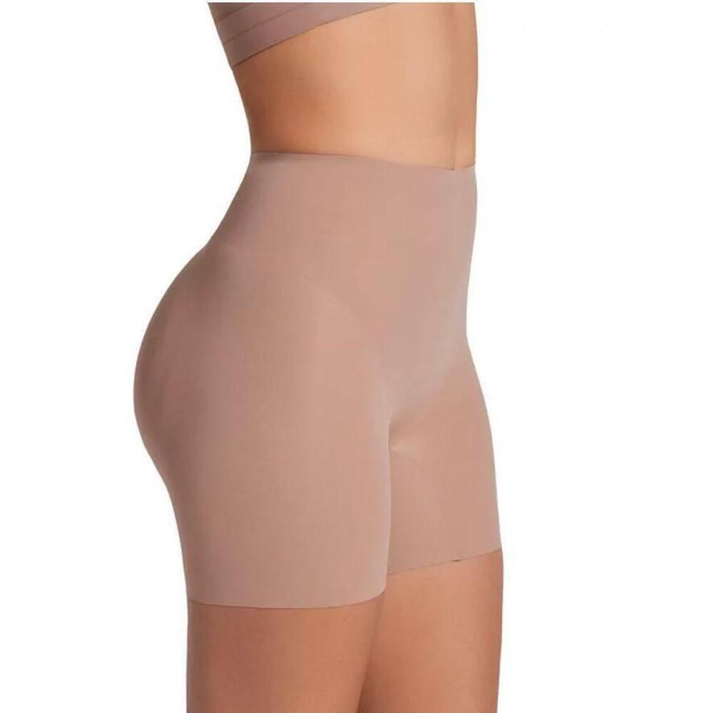Leonisa Women's Tan Padded Butt Lifter Shaper Shorts L NWT